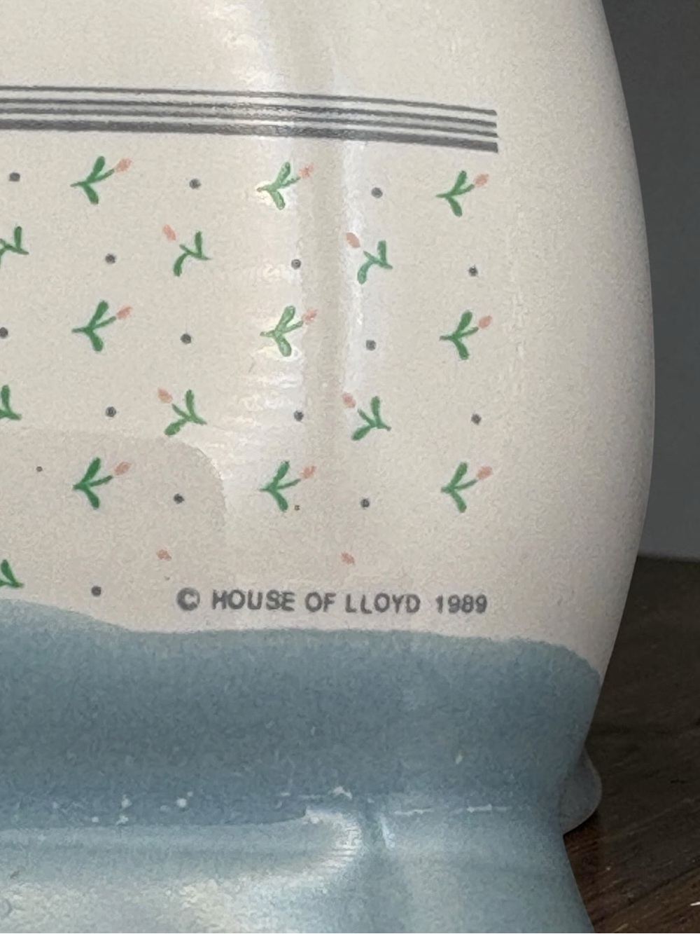 Vintage 1989 House Of Lloyd Floral Ceramic Napkin Holder Pink Iris Design EUC - Picture 2 of 14